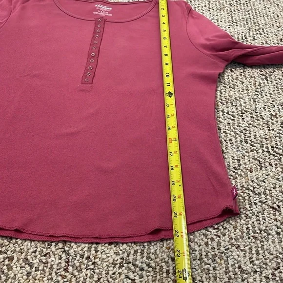 Express Light Mauve Polo Style Casual Top. XL - Picture 7 of 9